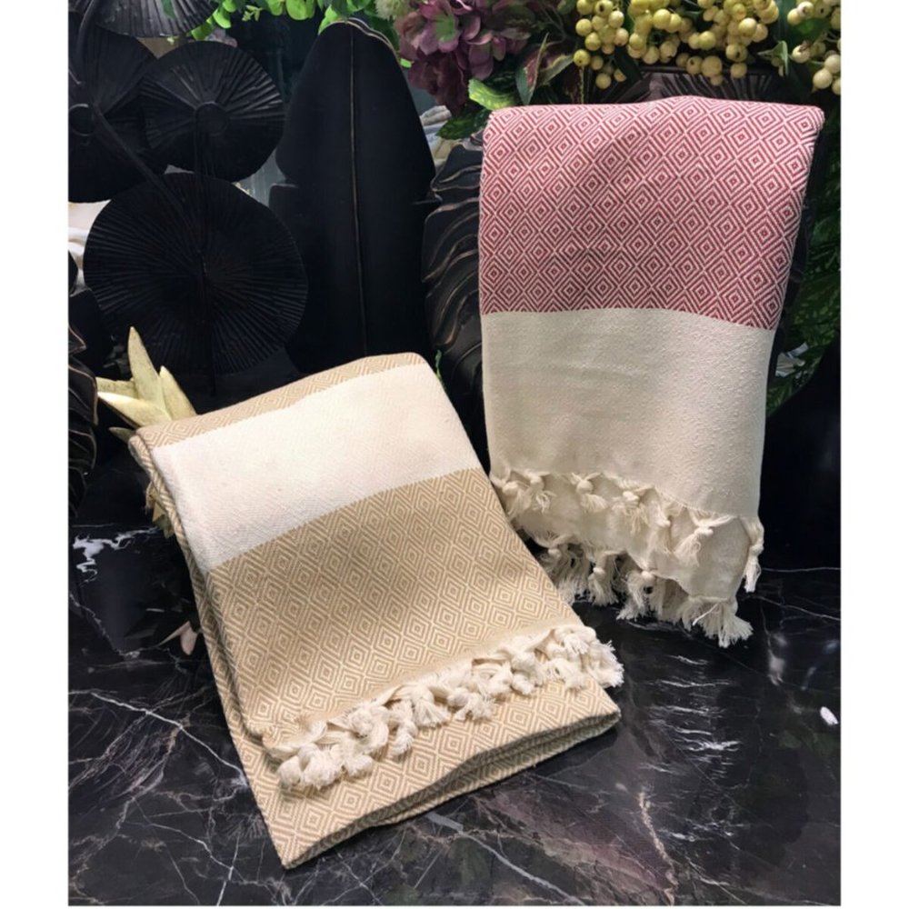 Luxury Turkish Towel Burgundy Purple Cotton Bath